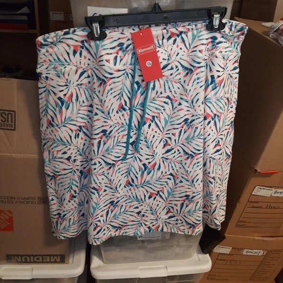 NEW W Tag !  Blevonh Golf Skirt Knee Length Skorts Drawstring Waist Tennis Sz2XL - Picture 1 of 2